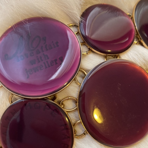 NWOT Designer Enamel necklace - Picture 2 of 5